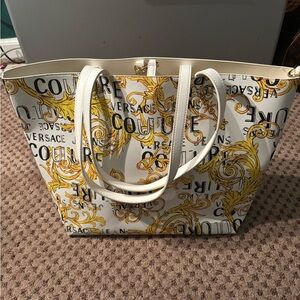 Versace Jeans Collection White and Gold Tote